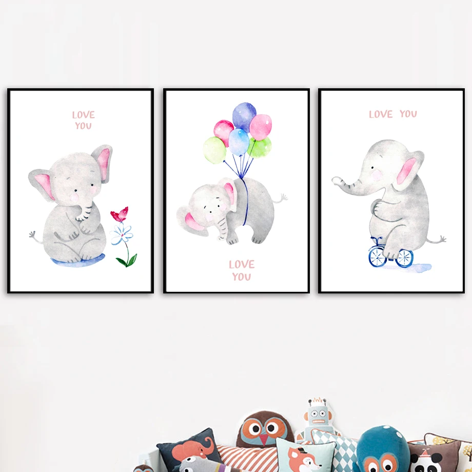 Watercolor Elephant Nordic Posters And Prints Wall Art Canvas Painting Animal Wall Pictures Kids Baby Room Nursery Home Decor
Watercolor Elephant Nordic Posters And Prints Wall Art Canvas Painting Animal Wall Pictures Kids Baby Room Nursery Home Decor