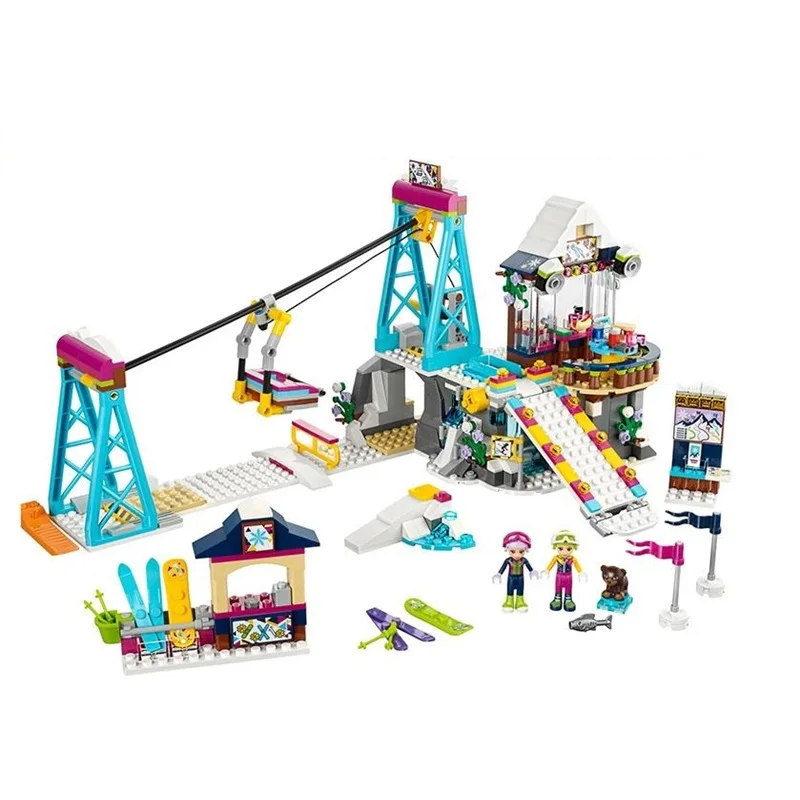 lego friends snow resort ski lift 41324