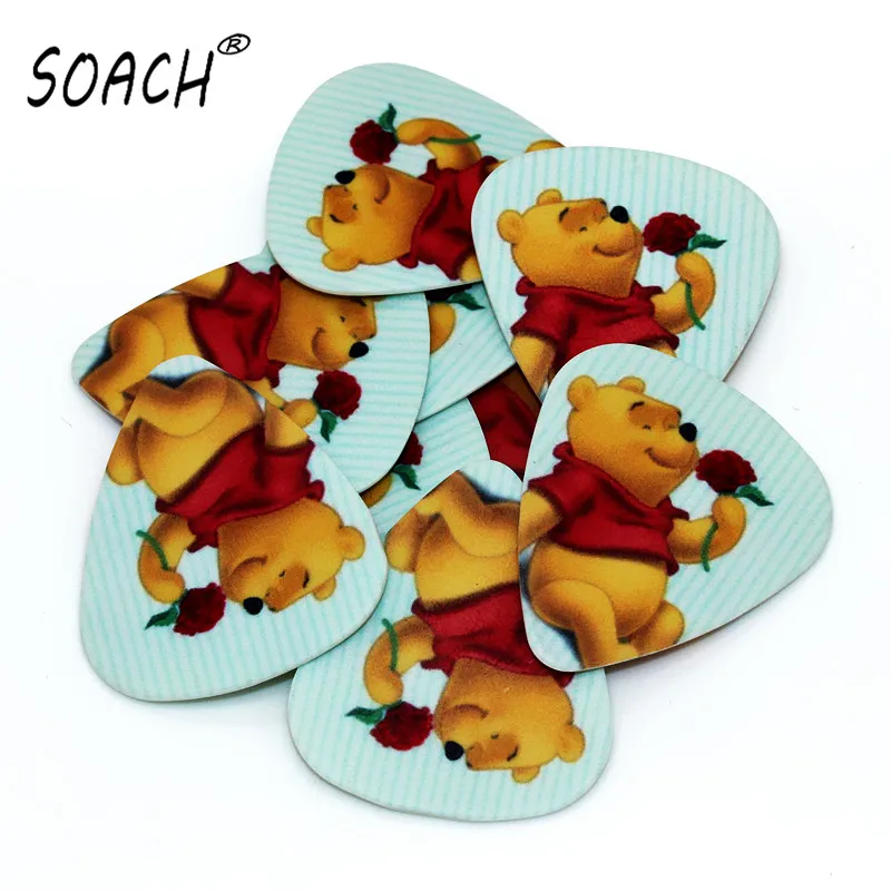 SOACH 10PCS 0.71mm high quality Bear guitar picks two side pick Bear picks earrings DIY Mix picks guitar for ukulele base
SOACH 10PCS 0.71mm high quality Bear guitar picks two side pick Bear picks earrings DIY Mix picks guitar for ukulele base