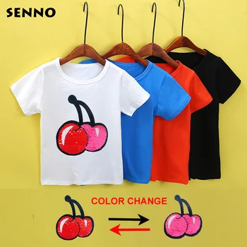 Magic glitter cherry color change flip double sided t shirt with sequins girls kids sequin top mermaid reversible sequin clothes
Magic glitter cherry color change flip double sided t shirt with sequins girls kids sequin top mermaid reversible sequin clothes