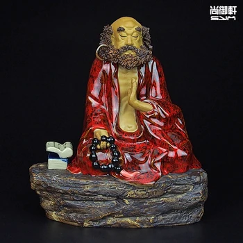 Shiwan doll master craft boutique ceramic desktop ornaments Damour Buddha door living room decorative gift
Shiwan doll master craft boutique ceramic desktop ornaments Damour Buddha door living room decorative gift