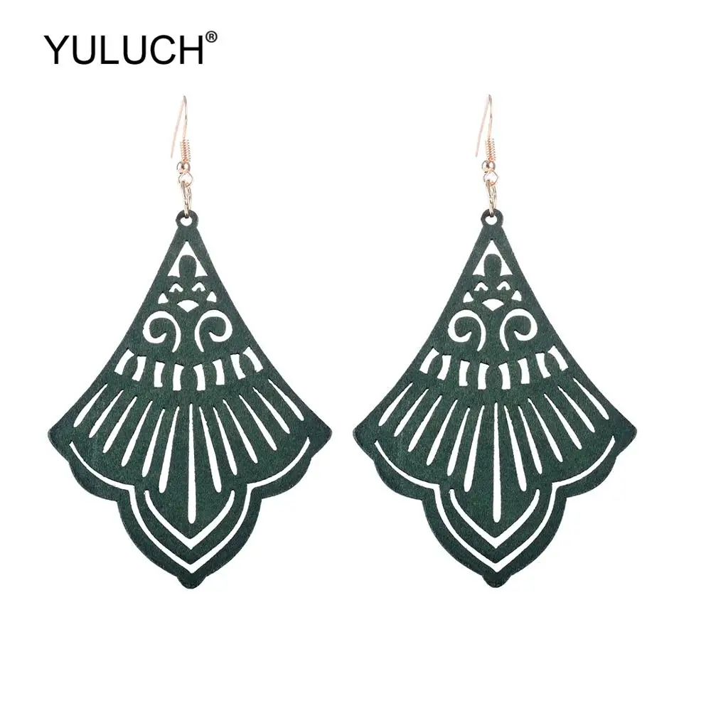 YULUCH Vintage Wood Bell Statement Earrings For Women Jewelry 2019 African Black Brown Pendant Drop Earrings Wedding Party Gifts
YULUCH Vintage Wood Bell Statement Earrings For Women Jewelry 2019 African Black Brown Pendant Drop Earrings Wedding Party Gifts