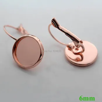 New Rose Gold tone Round Cabochon Settings Bezel French Wires Hooks Earring Blank Bases Findings fits 6mm Cameo Wholesale
New Rose Gold tone Round Cabochon Settings Bezel French Wires Hooks Earring Blank Bases Findings fits 6mm Cameo Wholesale