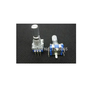 2pcs 6 x 15mm Knurled Shaft 5 Pins 20 Position 360 Degree Rotary Encoder w Push Button Switch
2pcs 6 x 15mm Knurled Shaft 5 Pins 20 Position 360 Degree Rotary Encoder w Push Button Switch