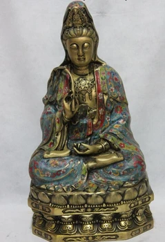 xd 001725 Buddha Copper Bronze Cloisonne Gild Kwan-yin Guan Yin Boddhisattva Buddha Statue
xd 001725 Buddha Copper Bronze Cloisonne Gild Kwan-yin Guan Yin Boddhisattva Buddha Statue
