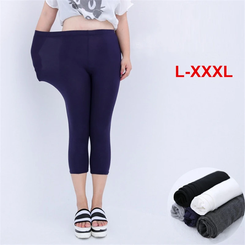 L-XXXL Plus Size Mid-Calf Leggings Women Breathable Soft Modal Pants Large Size Elastic Legging Femme Solid Slim Women Clothing
L-XXXL Plus Size Mid-Calf Leggings Women Breathable Soft Modal Pants Large Size Elastic Legging Femme Solid Slim Women Clothing