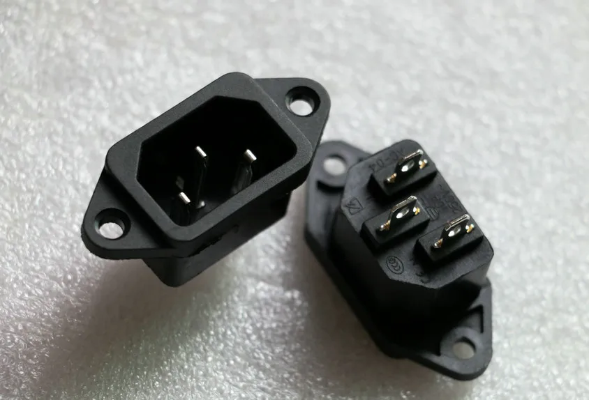 4 pcs AC-04 Type Black Copper feet 3 Pin IEC320 C14 Connector With Ear AC Power Socket Components Plug Outlet Accessories
4 pcs AC-04 Type Black Copper feet 3 Pin IEC320 C14 Connector With Ear AC Power Socket Components Plug Outlet Accessories