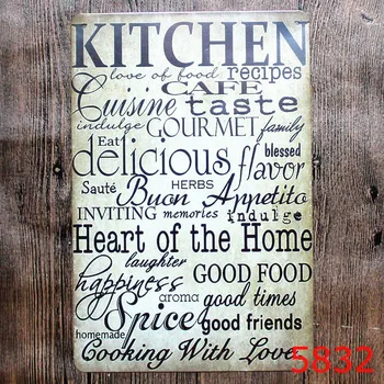 OUR KITCHEN RULES Shabby Chic Metal Tin Signs Bar Pub Restaurant Home Decor ART Wall Stickers Vintage Metal Painting Plaque
OUR KITCHEN RULES Shabby Chic Metal Tin Signs Bar Pub Restaurant Home Decor ART Wall Stickers Vintage Metal Painting Plaque