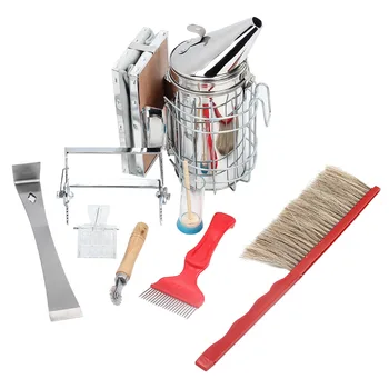 8PCS/Set Beekeeping Tools Bee Sweep Brush,Beekeeper Scraper,Smoker ,Needle,Bee Hive Frame Holder Beekeeping Equipements
8PCS/Set Beekeeping Tools Bee Sweep Brush,Beekeeper Scraper,Smoker ,Needle,Bee Hive Frame Holder Beekeeping Equipements
