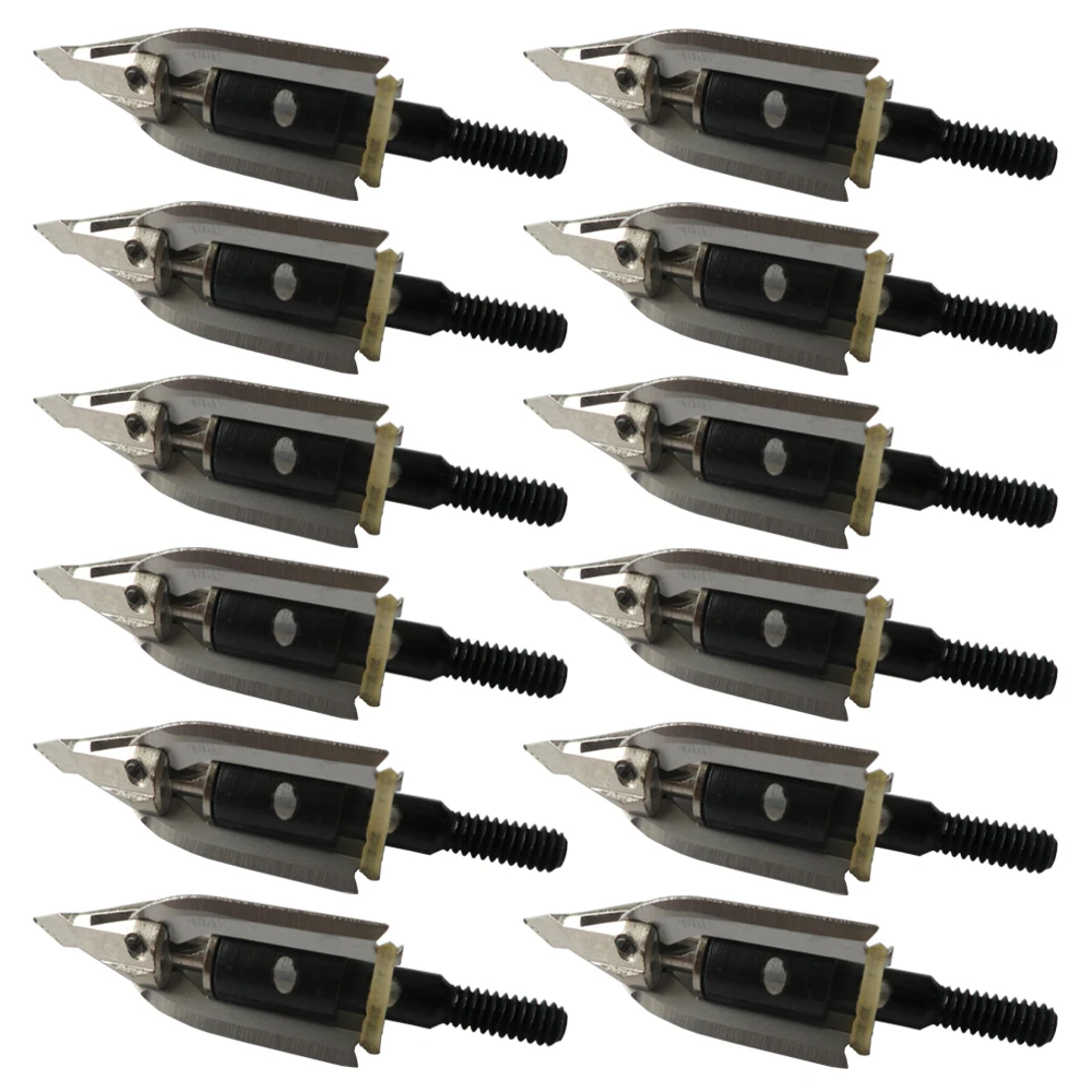 12Pcs Rotational Meat Seeker Broadheads 3Blade For Compound Bow Crossbow Hunting
12Pcs Rotational Meat Seeker Broadheads 3Blade For Compound Bow Crossbow Hunting