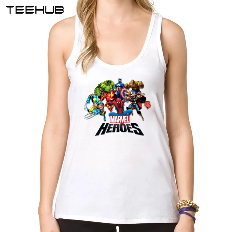 2019 New fashion Cartoon Avenger Heroes printed women tank tops Novelty O-neck Marvel Design Vest
2019 New fashion Cartoon Avenger Heroes printed women tank tops Novelty O-neck Marvel Design Vest