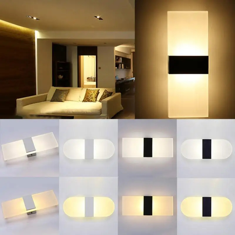 Acrylic LED Wall Lamp LED Aisle Light Bedside Lamp Bedroom Background Decorative Lights Warm White & White Light
Acrylic LED Wall Lamp LED Aisle Light Bedside Lamp Bedroom Background Decorative Lights Warm White & White Light
