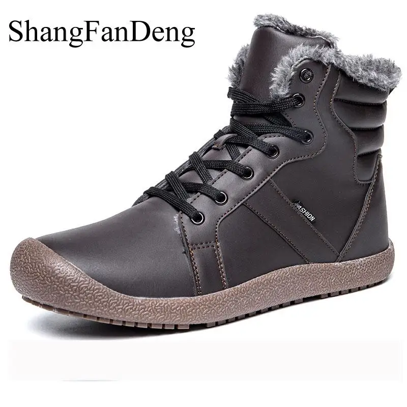 Shangfandeng Winter Plush Warm Men Boots Ankle Botas Anti-Skid Men Running Shoes Mountain Hombre Boots Hiking Snow Boots
Shangfandeng Winter Plush Warm Men Boots Ankle Botas Anti-Skid Men Running Shoes Mountain Hombre Boots Hiking Snow Boots