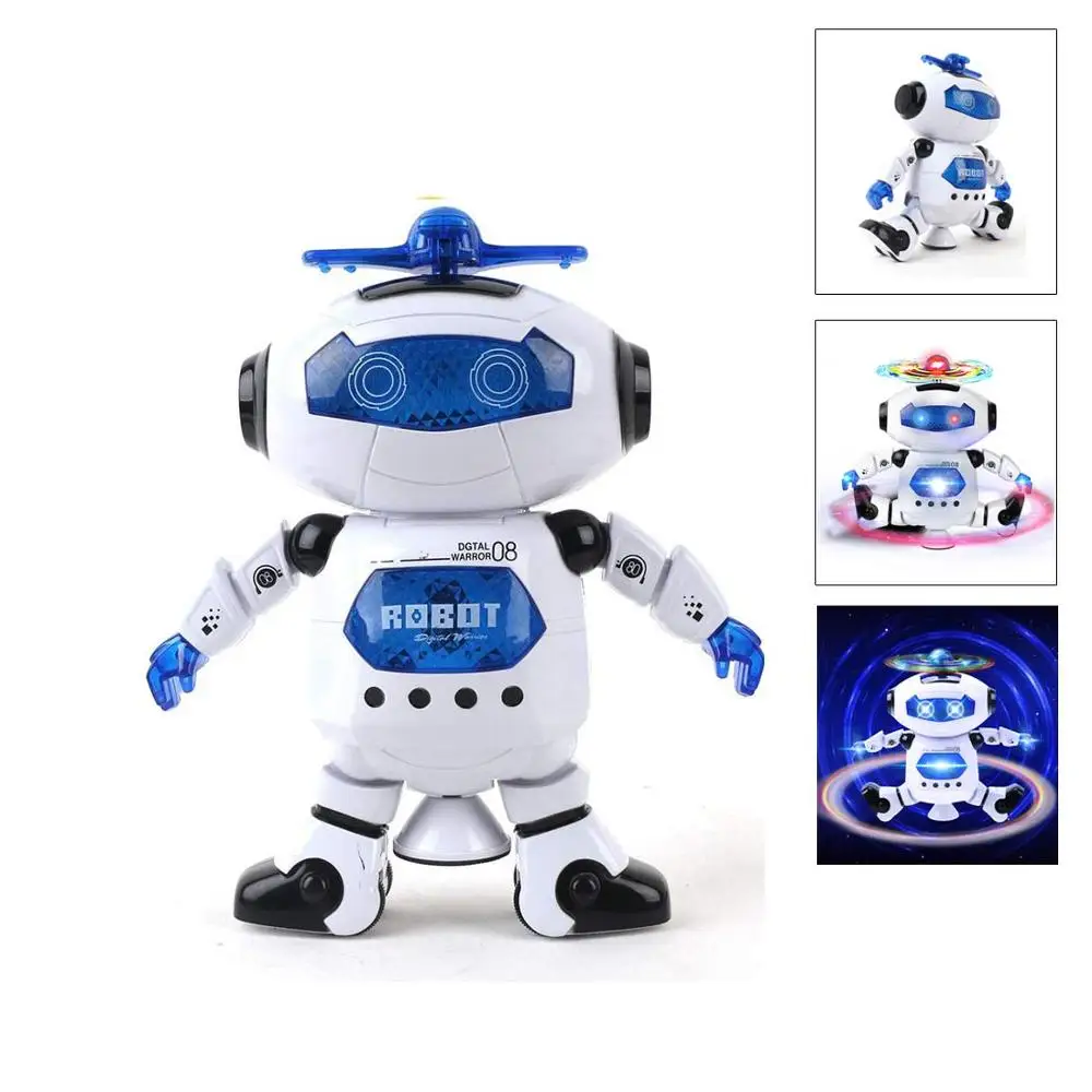 Intelligent robot Electronic Music Light Dancing 360 Rotating Robot ChildrenToy Birthday Gift Astronaut Toy
Intelligent robot Electronic Music Light Dancing 360 Rotating Robot ChildrenToy Birthday Gift Astronaut Toy