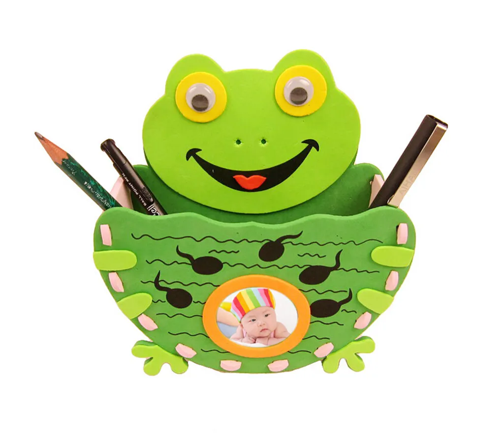Kids DIY Handmade Frog Pen Container Holder Desktop Organizer Craft Kits Funny Challenging Educational Toys Gift for Children
Kids DIY Handmade Frog Pen Container Holder Desktop Organizer Craft Kits Funny Challenging Educational Toys Gift for Children