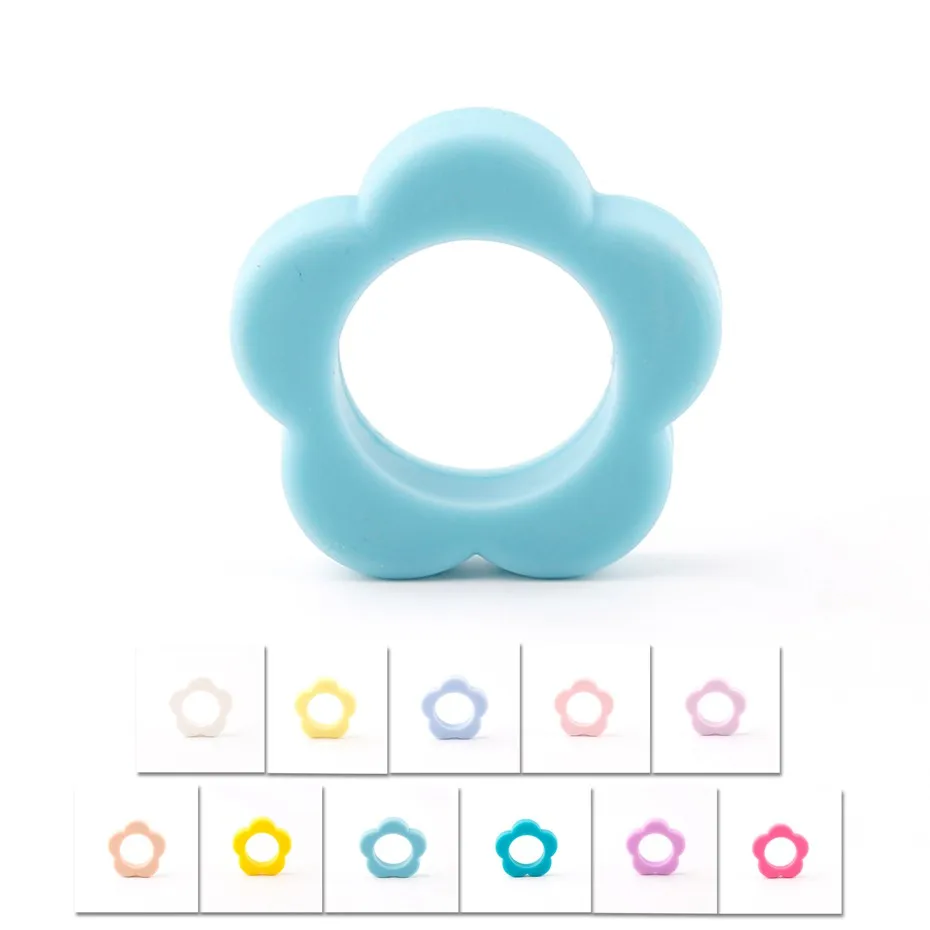 Bite Bites 2PC Flower Chewable DIY Necklace Pacifier Chain Teether Pendant Silicone Beads Food Grade Baby Teething Baby Teether
Bite Bites 2PC Flower Chewable DIY Necklace Pacifier Chain Teether Pendant Silicone Beads Food Grade Baby Teething Baby Teether