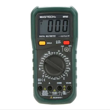 MASTECH MY60 Digital Multimeter DMM AC/DC Voltmeter Ammeter Ohmmeter Tester w/hFE Test Multimeter Ammeter Multimeter
MASTECH MY60 Digital Multimeter DMM AC/DC Voltmeter Ammeter Ohmmeter Tester w/hFE Test Multimeter Ammeter Multimeter