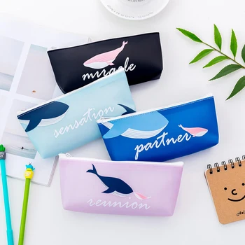 New PVC Cute Pencil Case Zipper Fashion Simple Creative Whale Series Pen Bags School Supplies Stationary Storage Organizer Pouch
New PVC Cute Pencil Case Zipper Fashion Simple Creative Whale Series Pen Bags School Supplies Stationary Storage Organizer Pouch