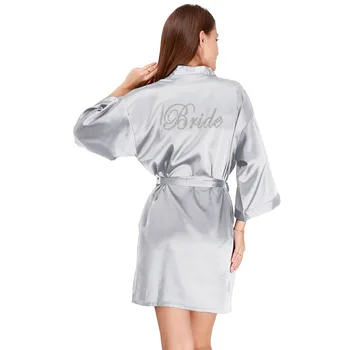 Summer NEW Women Sleepwear Kimono Satin Bathrobe Gowns Classic Loose Bridesmaid Bride Wedding Robes Home Clothing Marriage Robe
Summer NEW Women Sleepwear Kimono Satin Bathrobe Gowns Classic Loose Bridesmaid Bride Wedding Robes Home Clothing Marriage Robe