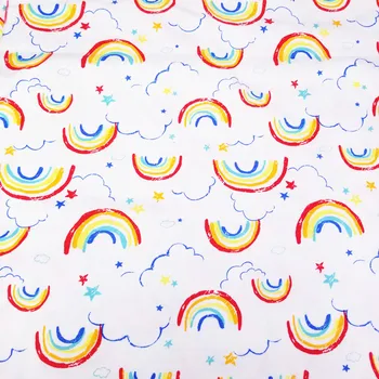 Combed Cotton Fabric Rainbow Printed Cotton knitted cloth for DIY baby clothes, bibs, coated, bed sheets cotton Jersey Cloth
Combed Cotton Fabric Rainbow Printed Cotton knitted cloth for DIY baby clothes, bibs, coated, bed sheets cotton Jersey Cloth