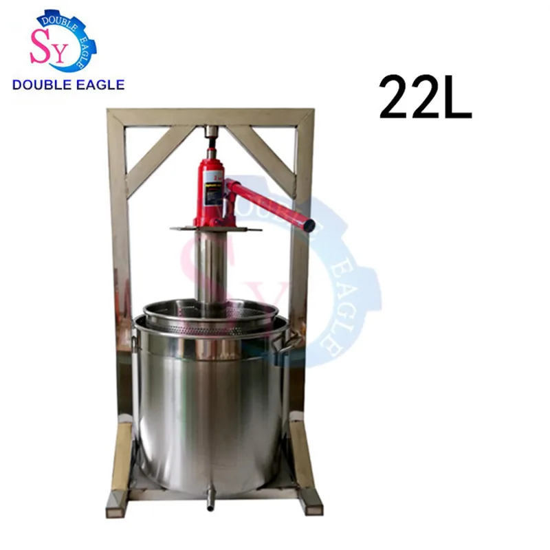 Commercial 22L Capacity manual hydraulic fruit Juicer/hand stainless steel grape press machine/small ice wine pressing machine
Commercial 22L Capacity manual hydraulic fruit Juicer/hand stainless steel grape press machine/small ice wine pressing machine