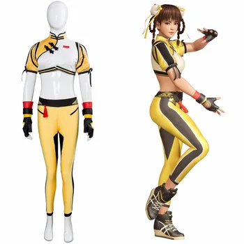 

Dead or Alive 6 Leifang Cosplay Costume Reifan Japanese Clothing Outfit for Girl Women Halloween Party Role Play Full Set