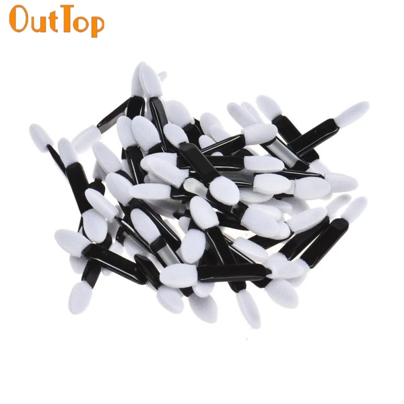 OutTop 50pcs/lot Disposable Double end Sponge Make-Up Applicator Eyeliner Eye Shadow Brush Lip Brush Comestics 8f26
OutTop 50pcs/lot Disposable Double end Sponge Make-Up Applicator Eyeliner Eye Shadow Brush Lip Brush Comestics 8f26