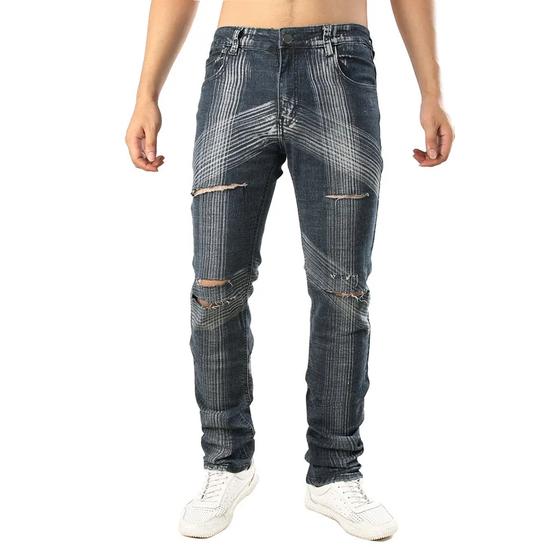 Fashion Summer Hole Men Jeans High Quality Elastic Force Gray Denim Trousers Mens Pants Men's Casual Plus Size Slim Male Jeans
Fashion Summer Hole Men Jeans High Quality Elastic Force Gray Denim Trousers Mens Pants Men's Casual Plus Size Slim Male Jeans