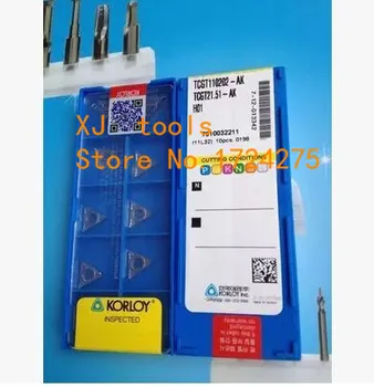 Free Shipping 10pcs TCGT110202-AK H01 Turning carbide inserts for STFCR/STGCR,Suitable for processing of Aluminium&Copper