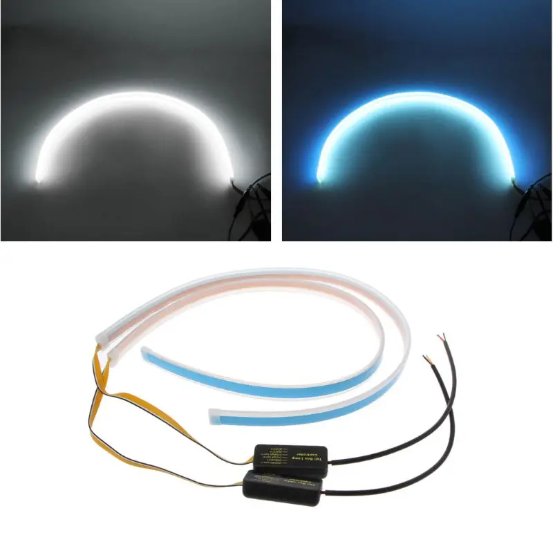 45cm/60cm Waterproof Daytime Running Lights Car LED Headlight Ultra-thin Flexible Turn Signal DRL
45cm/60cm Waterproof Daytime Running Lights Car LED Headlight Ultra-thin Flexible Turn Signal DRL