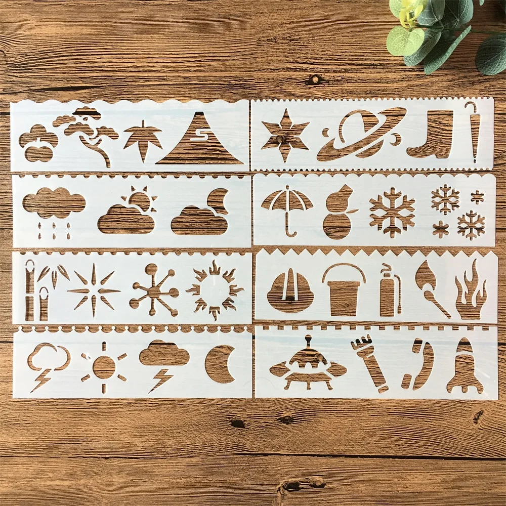 New 8Pcs/Set 18cm Building Arch DIY Layering Stencils Painting Scrapbook Coloring Embossing Album Decorative Card Template
New 8Pcs/Set 18cm Building Arch DIY Layering Stencils Painting Scrapbook Coloring Embossing Album Decorative Card Template
