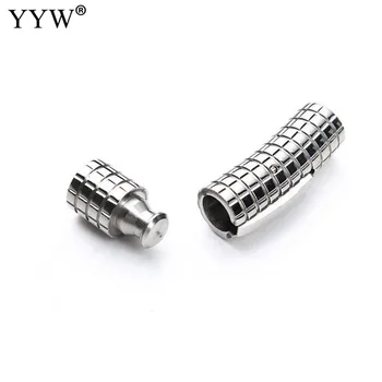 Stainless Steel Bayonet Clasp Tube For Leather Cord Bracelet Connector Necklace jewelery making Findings DIY Accessories Clasp
Stainless Steel Bayonet Clasp Tube For Leather Cord Bracelet Connector Necklace jewelery making Findings DIY Accessories Clasp