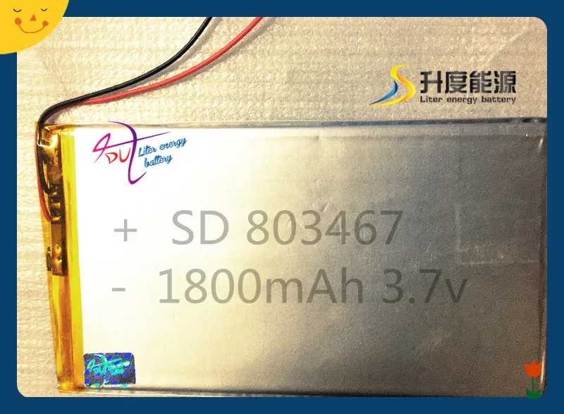 SD Горячая продажа маленький размер lipo батарея с pcm 803467 1800mAh | Компьютеры и офис