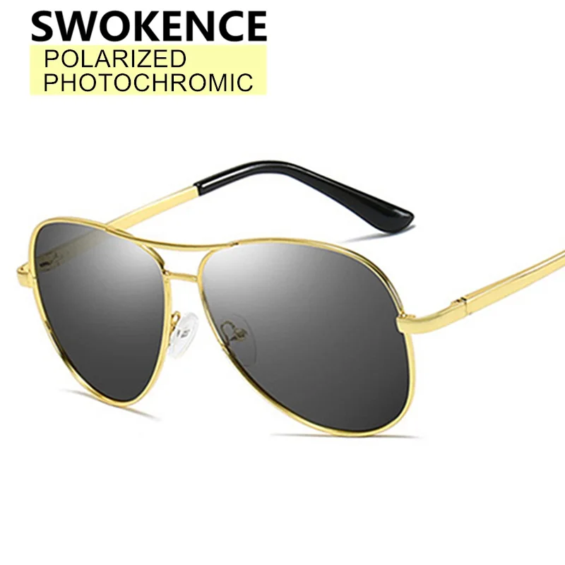 SWOKENCE Photochromic Polarized Sunglasses Women Men Fashion Dual-purpose Top Sun-Drive Optics Classic Designer Spectacles SC61
SWOKENCE Photochromic Polarized Sunglasses Women Men Fashion Dual-purpose Top Sun-Drive Optics Classic Designer Spectacles SC61