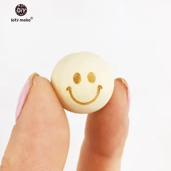 Let's Make 20mm Round Wooden Beads Smiling Face - Unfinished 20pcs Necklace Baracelet Baby Teether Wooden Teething Beads Teether
Let's Make 20mm Round Wooden Beads Smiling Face - Unfinished 20pcs Necklace Baracelet Baby Teether Wooden Teething Beads Teether