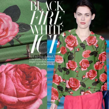 Senior rose printed spring and summer natural silk fabric silk double crepe fabric silk dress clothing fabric DIY materials XF01
Senior rose printed spring and summer natural silk fabric silk double crepe fabric silk dress clothing fabric DIY materials XF01