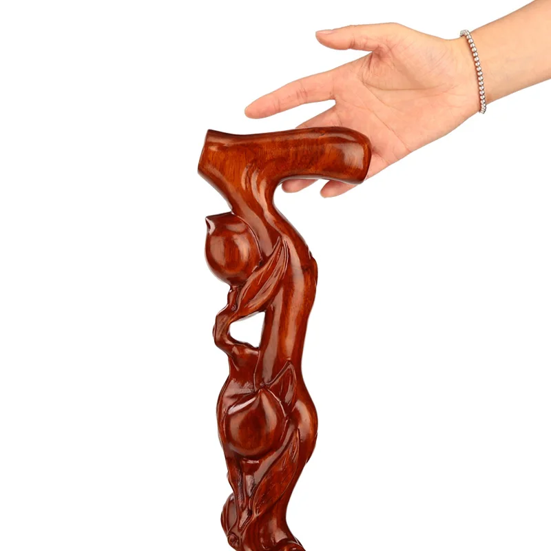 A mahogany wood carved old cane Peach-Shaped Mantou rose wood wood stick slip old birthday
A mahogany wood carved old cane Peach-Shaped Mantou rose wood wood stick slip old birthday
