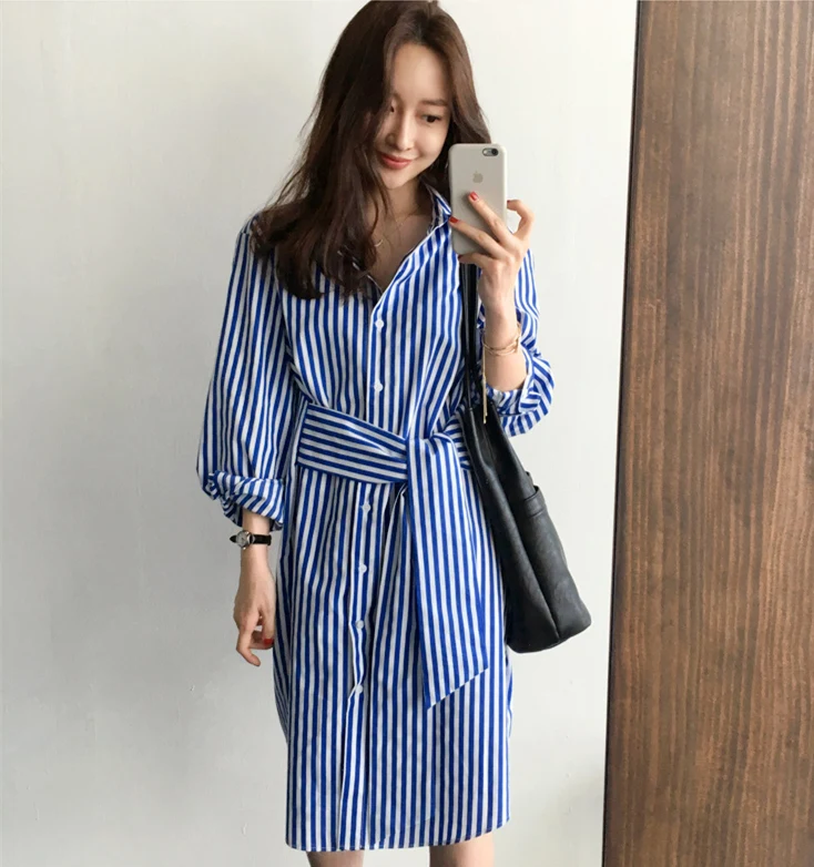 S-XL Plus size 2018 New Summer Spring Women a line Cotton OL Casual long Sleeve Dresses Female Dress grid Shirt dress
S-XL Plus size 2018 New Summer Spring Women a line Cotton OL Casual long Sleeve Dresses Female Dress grid Shirt dress