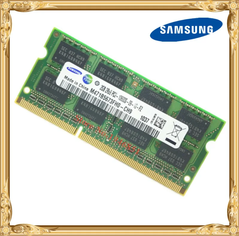 Фото Память для ноутбука Samsung DDR3 2 Гб 1333 МГц PC3 10600 notebook RAM 10600S 2G|notebook - купить