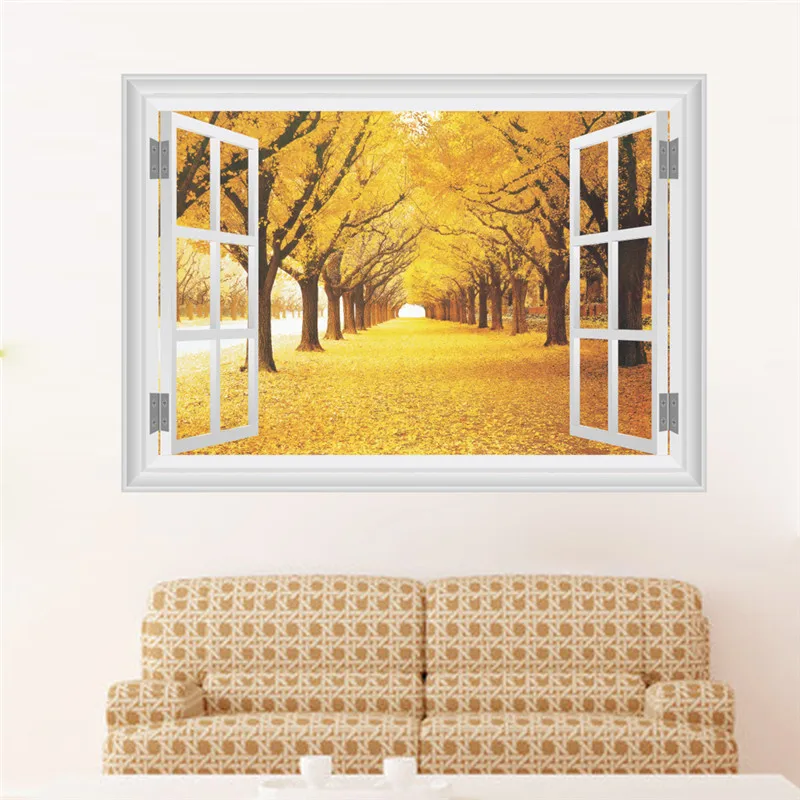 New Large Removable Fall leaves 3D Window Decal wall stickers Home Decor Exotic Beach View Art Wallpaper Mural
New Large Removable Fall leaves 3D Window Decal wall stickers Home Decor Exotic Beach View Art Wallpaper Mural