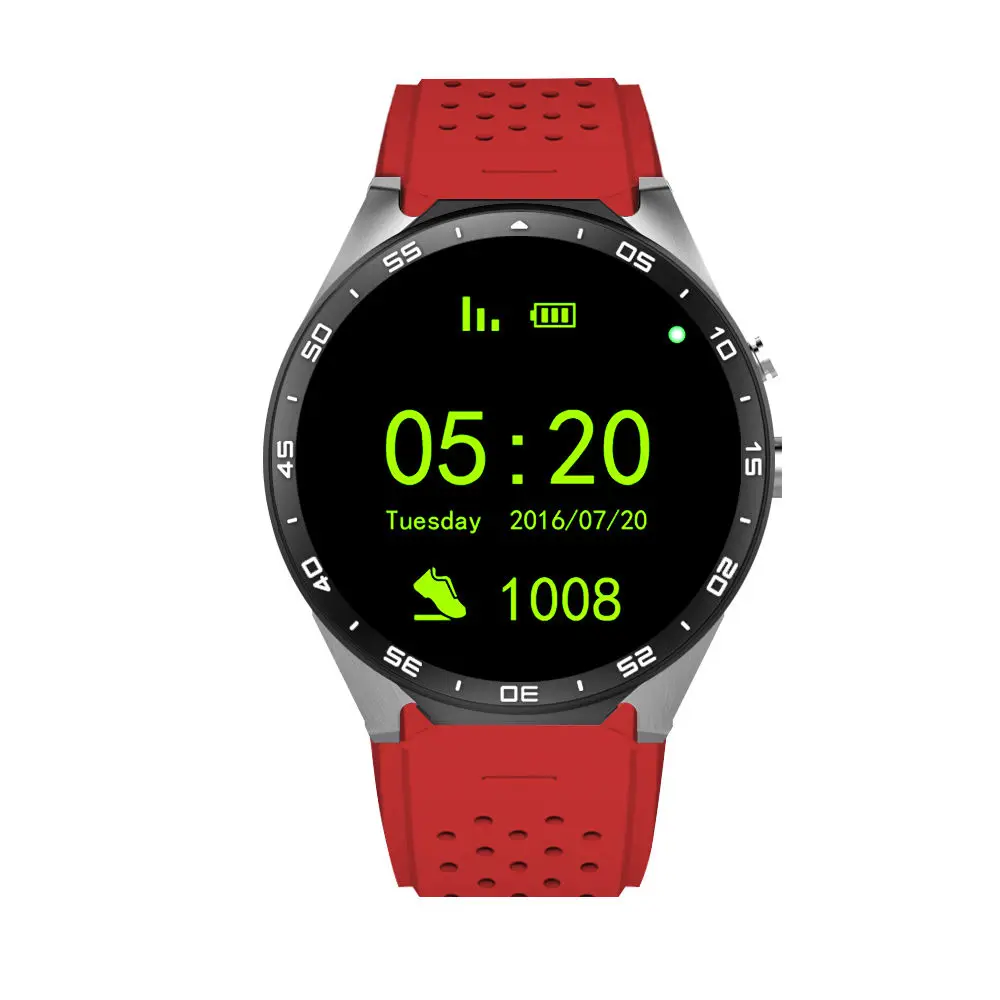 Kw88 android 5 1 OS Смарт часы Электроника 39 дюймов SmartWatch телефон Поддержка 3G wifi google gps