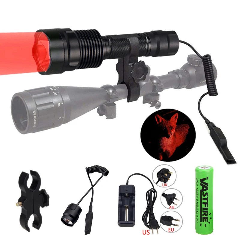C12 2000lm Led Weapon Gun Light Green/Red Tactical Hunting Flashlight Rifle Scope Airsoft Mount Remote Switch 18650 USB Charger
C12 2000lm Led Weapon Gun Light Green/Red Tactical Hunting Flashlight Rifle Scope Airsoft Mount Remote Switch 18650 USB Charger