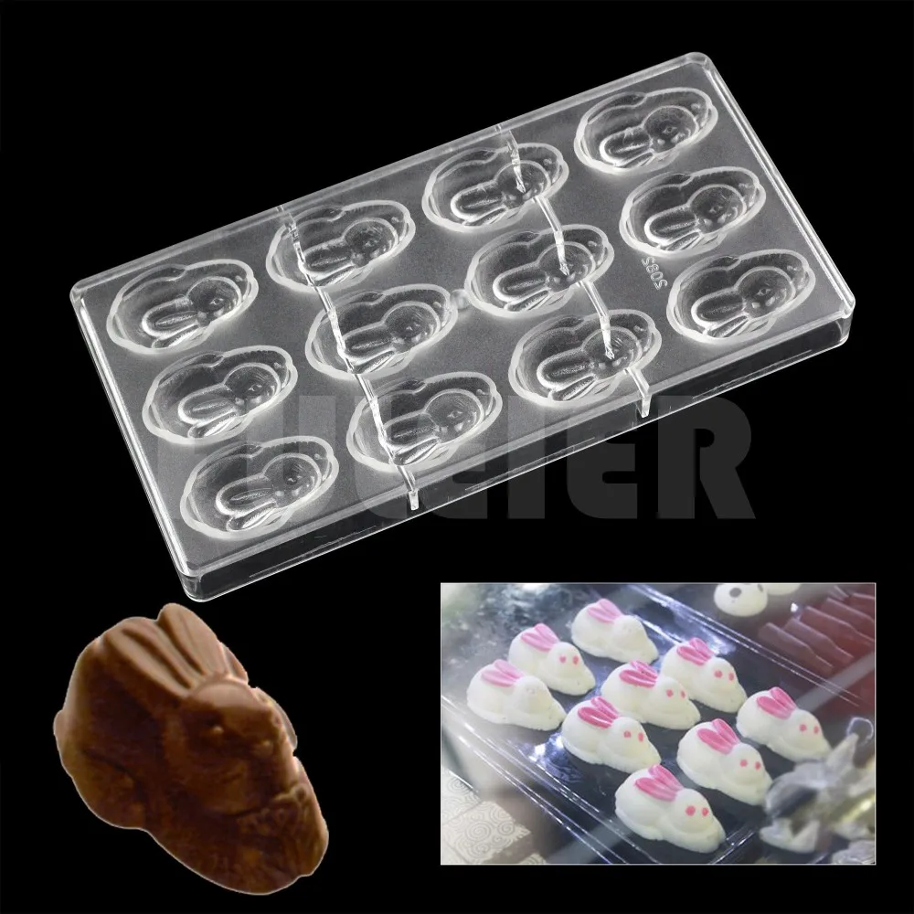 Rabbit shape polycarbonate candy chocolate mold DIY lovely sugar cake chocolate Confectionery tools baking pastry chocolate mold
Rabbit shape polycarbonate candy chocolate mold DIY lovely sugar cake chocolate Confectionery tools baking pastry chocolate mold