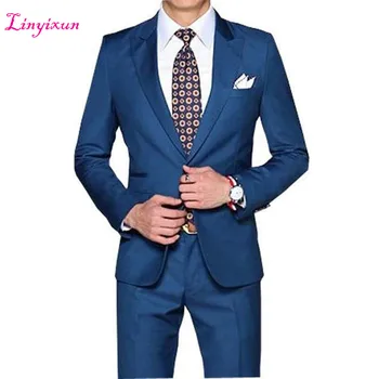 Linyixun New Arrival Straight Blue Men Tuxedos Peaked Lapel Wedding Suits For Men 2 Pieces Mens Suit 2017 Slim Fit For Wedding
Linyixun New Arrival Straight Blue Men Tuxedos Peaked Lapel Wedding Suits For Men 2 Pieces Mens Suit 2017 Slim Fit For Wedding