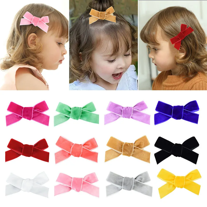 2Pcs/set Velvet Bow Baby Girls Headbands Baby Hair Clips Solid Color Kids Barrettes Turban Infant newborn Hair Tie Hairpins
2Pcs/set Velvet Bow Baby Girls Headbands Baby Hair Clips Solid Color Kids Barrettes Turban Infant newborn Hair Tie Hairpins