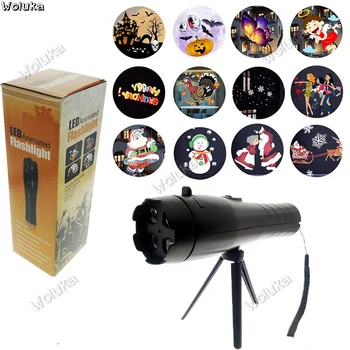 Stage light led flashlight animation projection lamp Christmas Halloween pattern light Mini flashlight CD40 W03
Stage light led flashlight animation projection lamp Christmas Halloween pattern light Mini flashlight CD40 W03