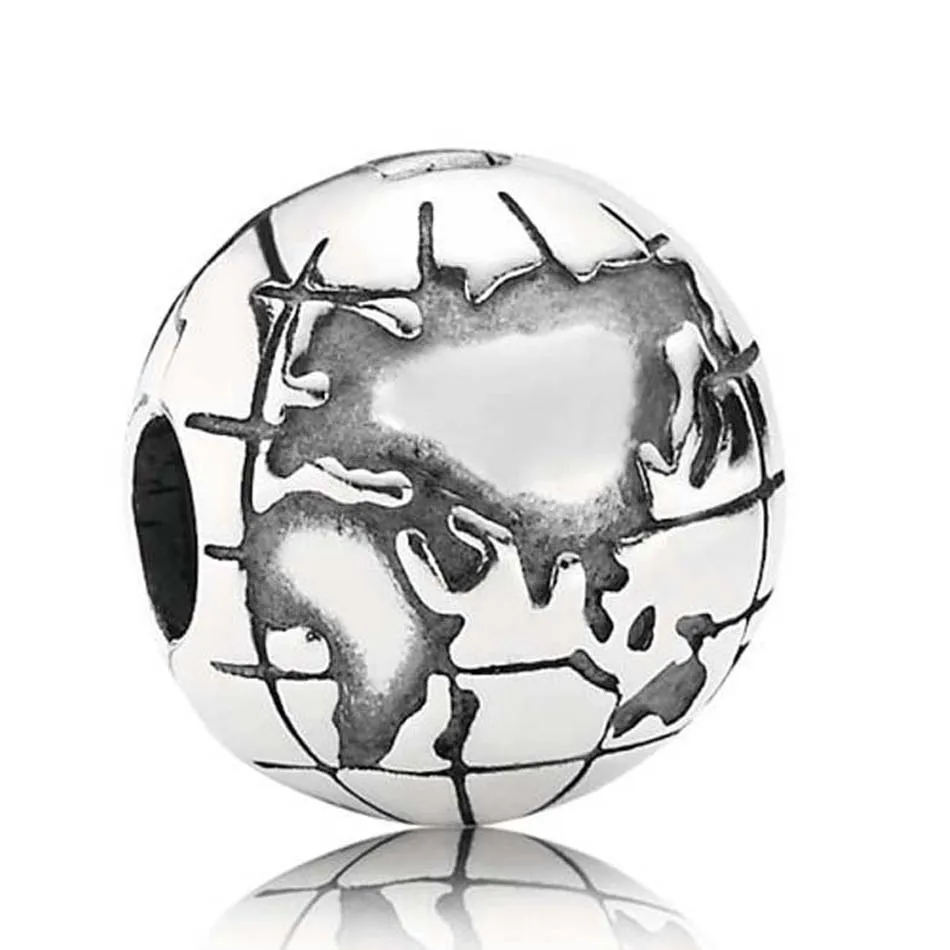 S925 Silver DIY Jewelry Globe Clips Stoppers Charm fit Lady Bracelet Bangle Girl Gift
S925 Silver DIY Jewelry Globe Clips Stoppers Charm fit Lady Bracelet Bangle Girl Gift