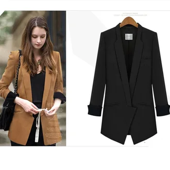 Ladies OL Fashion Slim Blazer Coat Women Suit jacket Long Sleeve Ladies Blazer Work Wear Jacket 2019 New
Ladies OL Fashion Slim Blazer Coat Women Suit jacket Long Sleeve Ladies Blazer Work Wear Jacket 2019 New