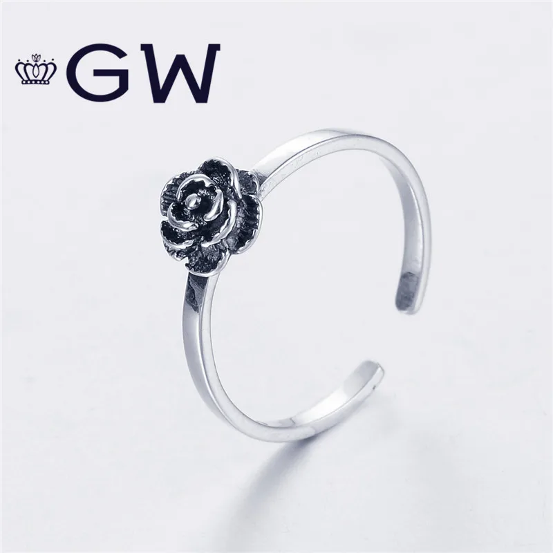100% 925 Sterling Silver Black Rose Ring Charms Love Symbol Fashion Rings Best Christmas Gift For Women Jewelry Making H20
100% 925 Sterling Silver Black Rose Ring Charms Love Symbol Fashion Rings Best Christmas Gift For Women Jewelry Making H20