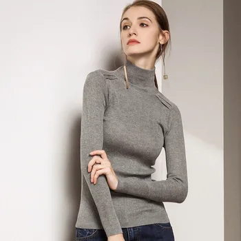 Turtleneck Knitted Sweater For Women 2018 Winter Long Sleeve Pullovers Knitting Undershirt Femme Pull White Black Red Stretch
Turtleneck Knitted Sweater For Women 2018 Winter Long Sleeve Pullovers Knitting Undershirt Femme Pull White Black Red Stretch